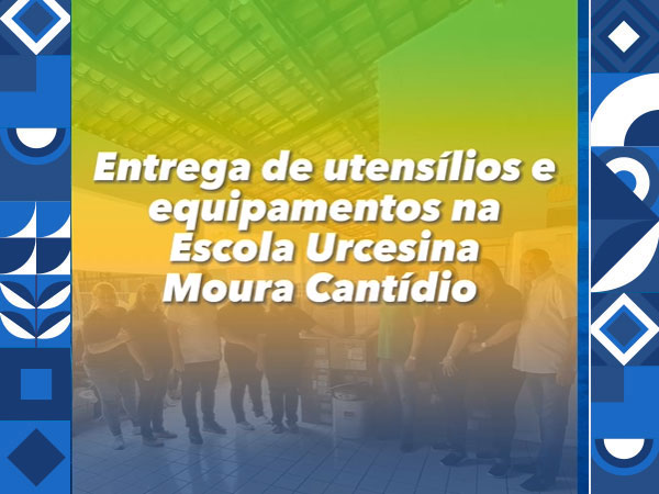 Prefeitura Municipal de Alto Santo teve o prazer de entregar utensílios para a Escola UMC